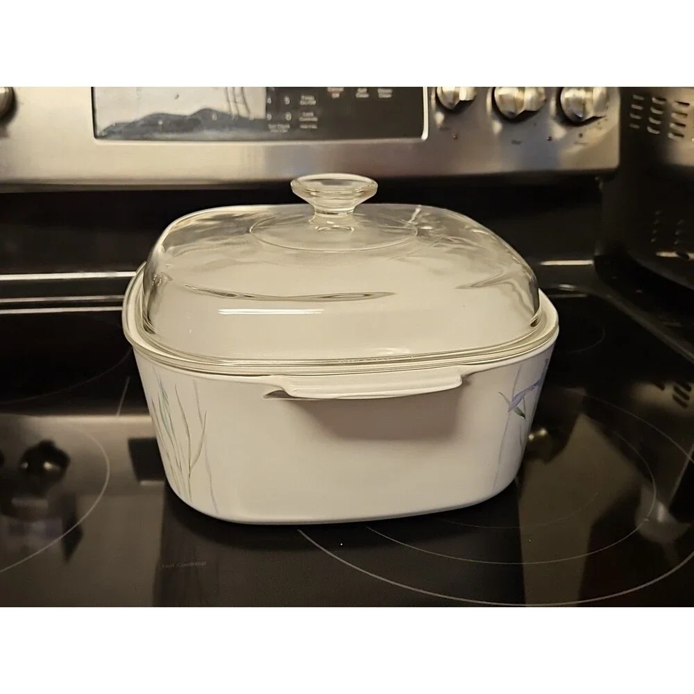 Vintage Corning Ware A-5-B 5 Liter Casserole Dish Shadow Iris 10